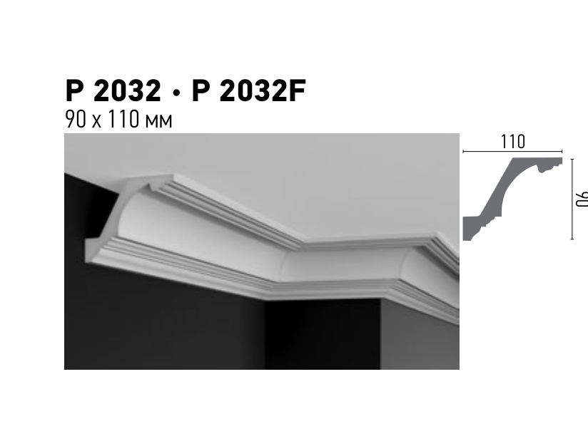 Схема та розміри P 2032