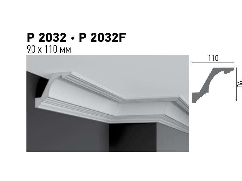 Схема та розміри P 2032