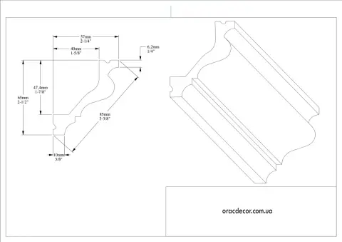Карниз гладкий Orac Decor C200