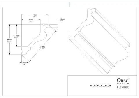 Карниз гнучкий Orac Decor C200F