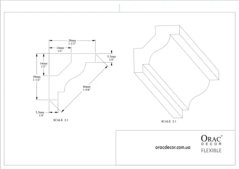 Карниз гнучкий Orac Decor C230F
