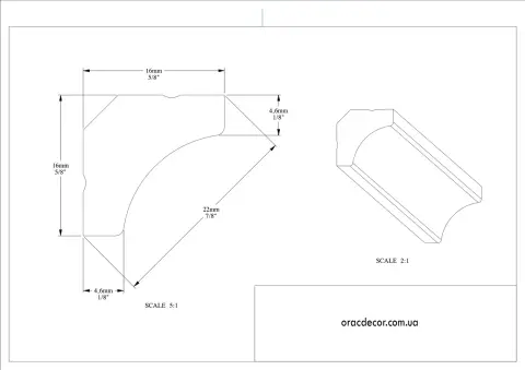 Карниз гладкий Orac Decor C250