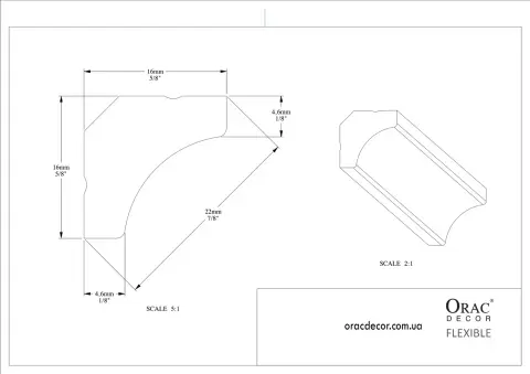 Карниз гнучкий Orac Decor C250F