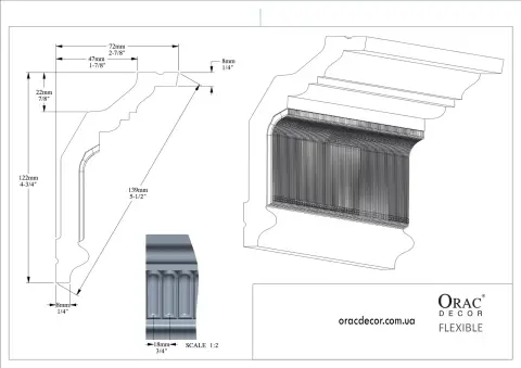 Карниз гнучкий Orac Decor C304F
