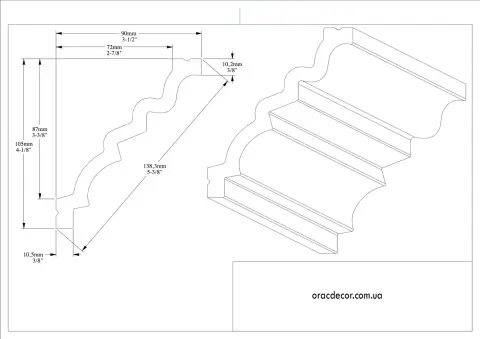 Карниз гладкий Orac Decor C326