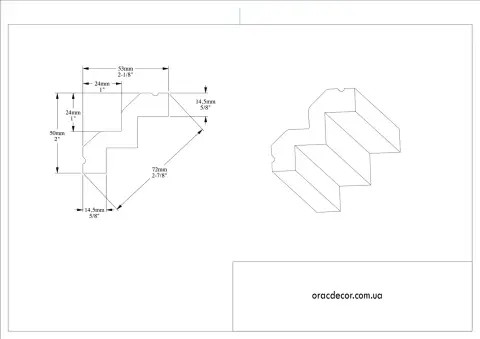 Карниз гладкий Orac Decor C602