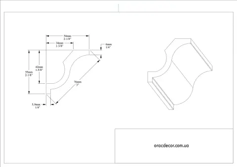 Карниз гладкий Orac Decor CX108