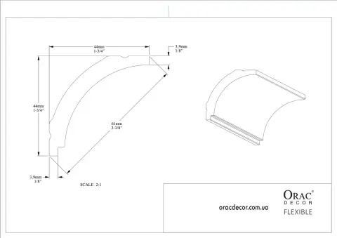 Карниз гнучкий Orac Decor CX109F