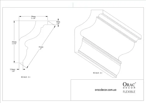 Карниз гнучкий Orac Decor CX148F