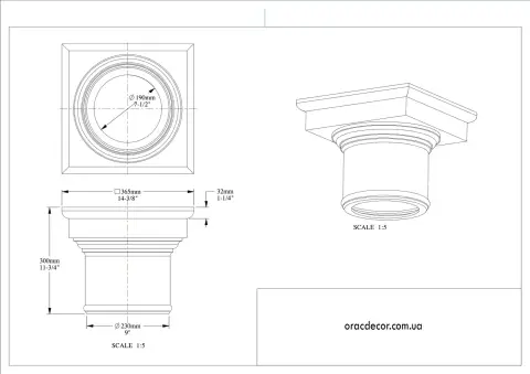 капітель Orac Decor K1112