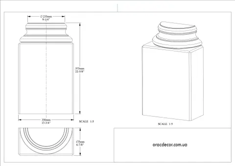 Полуоснование Orac Decor K1131