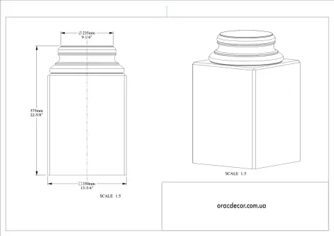 База для колони Orac Decor K1132
