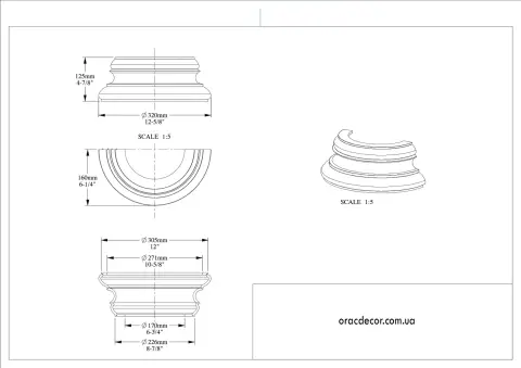 Полуоснование Orac Decor K1151