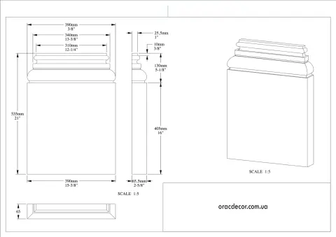пілястра Orac Decor K254