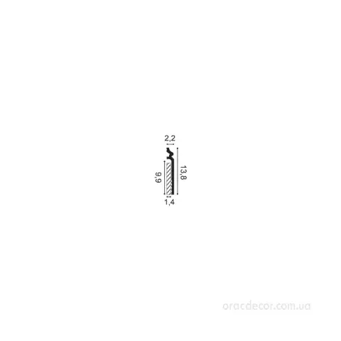 підлоговий плінтус гладкий Orac Decor SX186