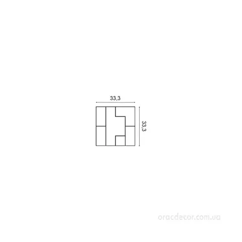 3D панель з поліуретану Orac Decor W103