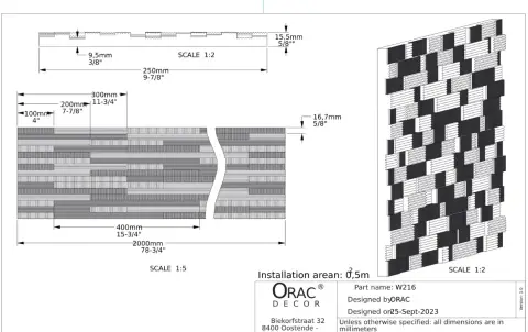 3D панель з поліуретану Orac Decor W216