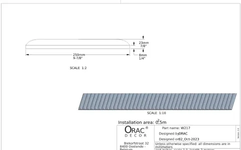 3D панель з поліуретану Orac Decor W217