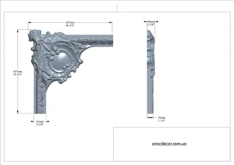Угол Orac Decor P3020A