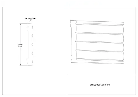 Молдинг гладкий Orac Decor P5020