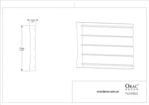 Молдинг гнучкий Orac Decor P5020F