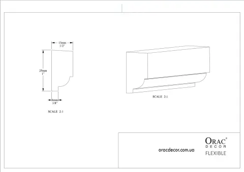 Молдинг гнучкий Orac Decor P9050F