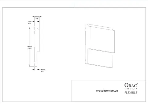 Молдинг гнучкий Orac Decor P9900F