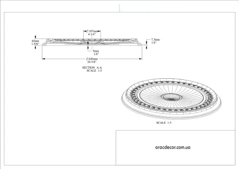 стельова розетка Orac Decor R77