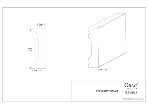 Молдинг гнучкий Orac Decor SX162F